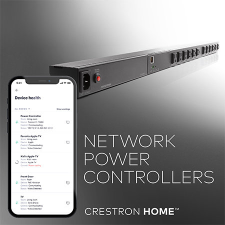 Crestron Adds Network Power Controllers to its Residential Ecosystem